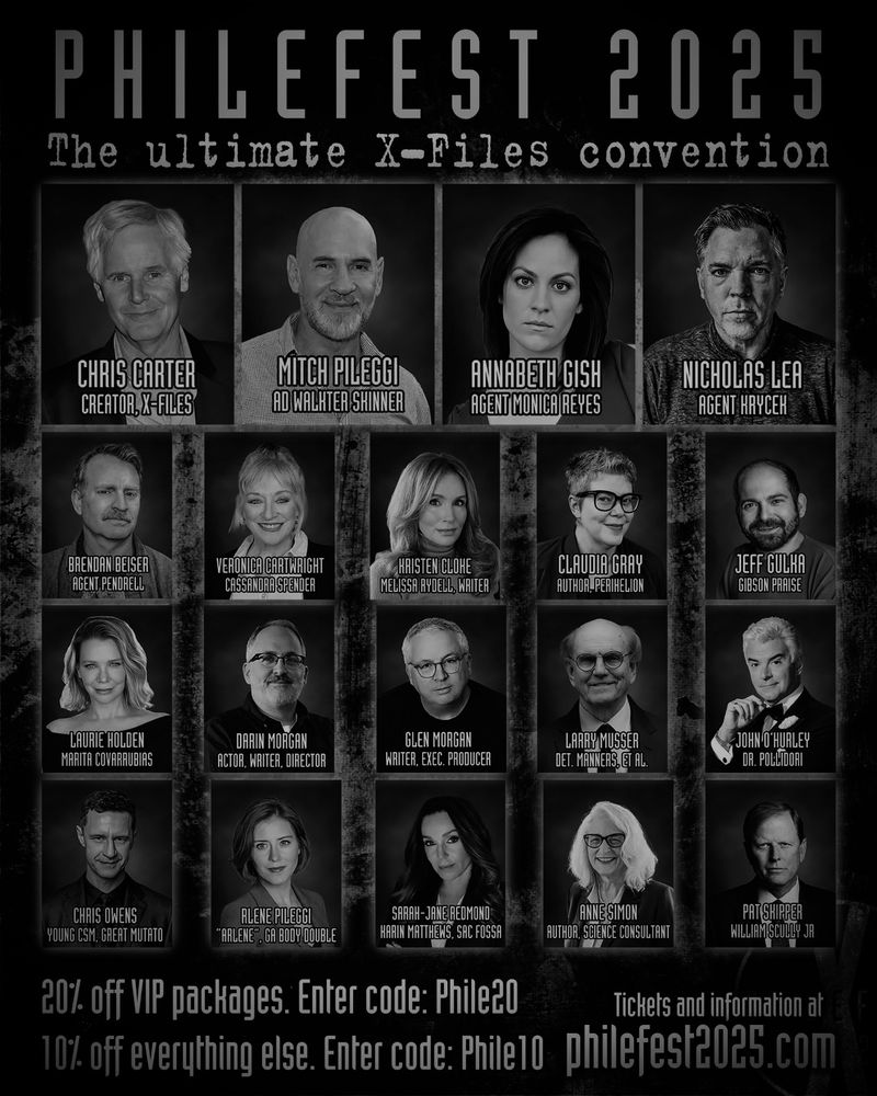 promo for PhileFest 2025 listing all the cast and crew scheduled to attend