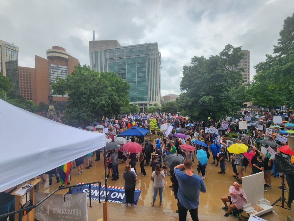 Crowd pic of the no kings protest 