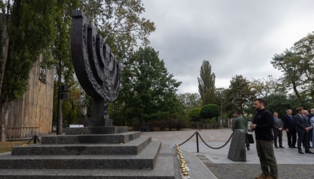 Zelensky commemorates Babyn Yar massacre victims