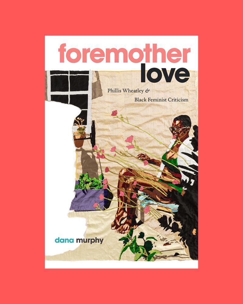 Cover of Foremother Love, with a person sitting in a chair in a garden in front of a house