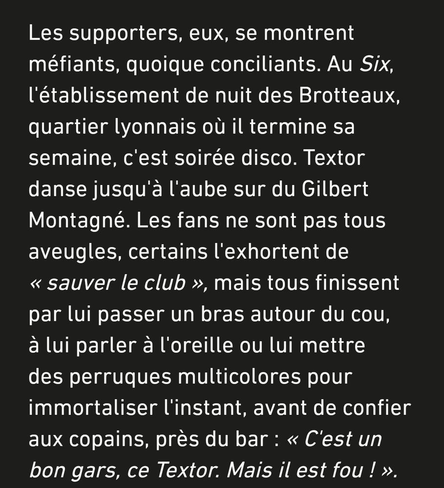 Dans les pas de John Textor, l'imprévisible propriétaire de l'OL entre la Floride, Rio, les Bahamas, Londres et Lyon
https://www.lequipe.fr/Football/Article/Grand-recit-entre-la-floride-rio-les-bahamas-londres-et-lyon-on-a-suivi-john-textor-l-imprevisible-americain-proprietaire-de-l-ol/1521685