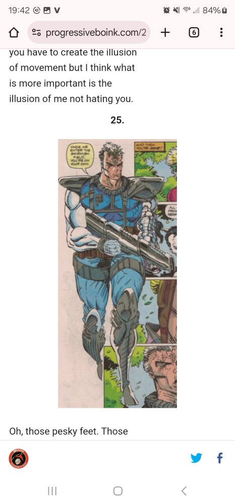 Cable with a receding hair line by Liefeld, Musk wishes he had this jawline