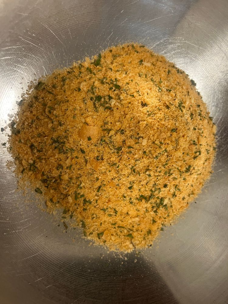 Italian seasoned bread crumbs, from the local Italian bakery and not the Progresso can. To this will be added grated Parmigiano-Reggiano and Pecorino Romano cheeses, beaten egg, olive oil, and…