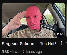 Sergeant Salmon ... Ten Hut!