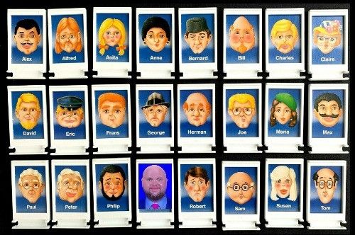 Original guess who game characters with one replaced with an image of JD Vance.