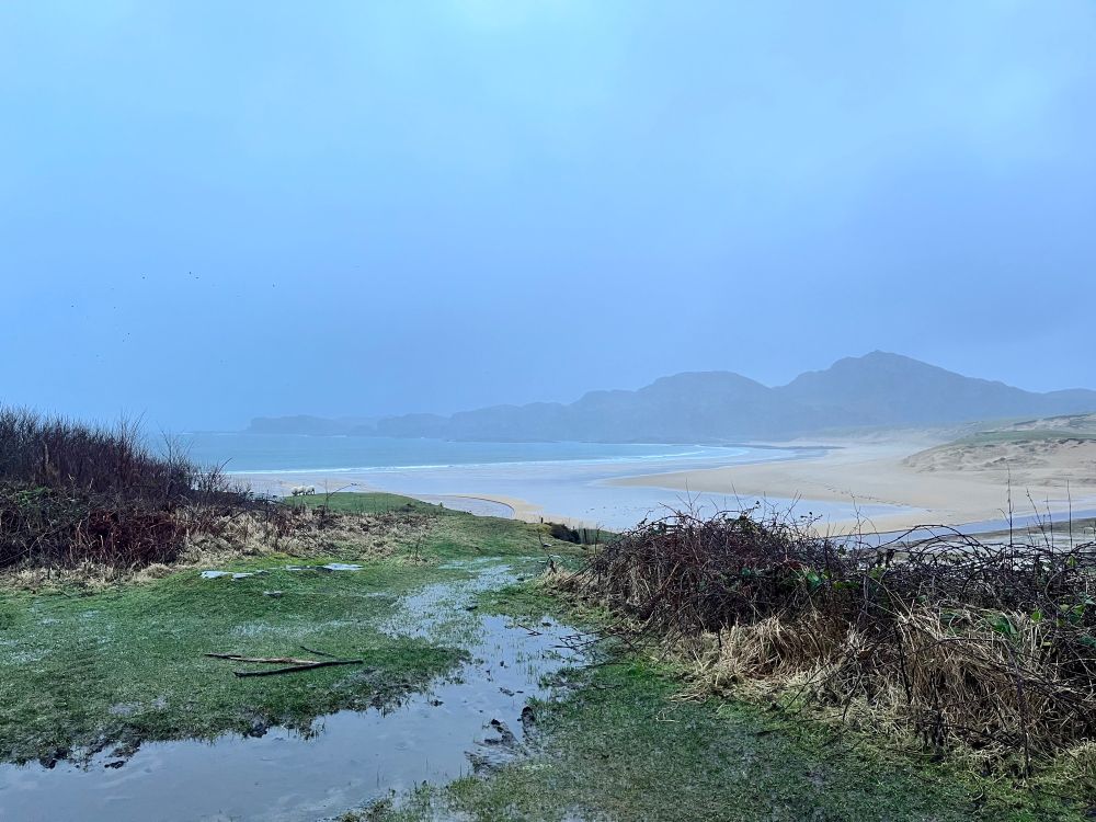 Kiloran Bay on Colonsay in the rain last January