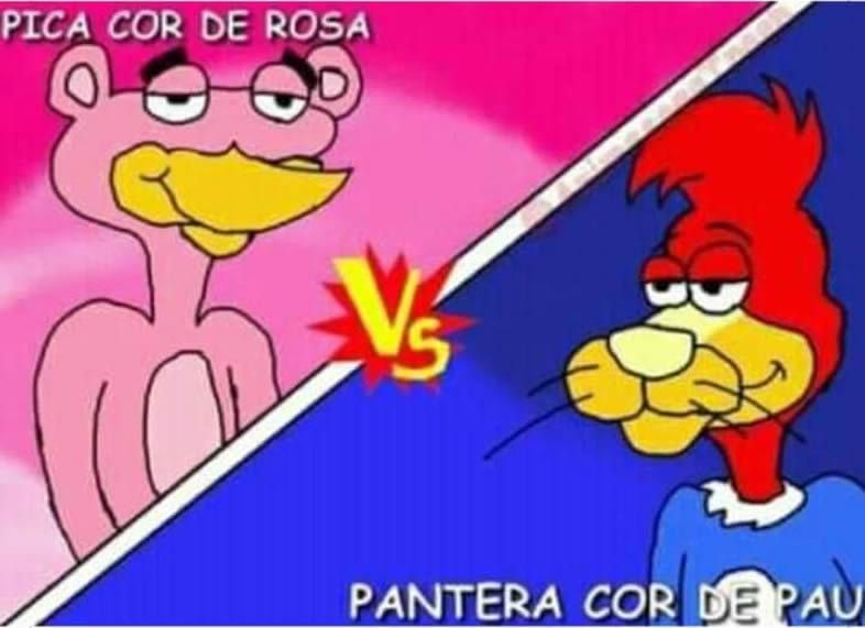Pica cor-de-rosa versus Pantera cor-de-pica
um clássico do final dos anos 10 do século XXI, a História com H passando diante dos seus olhos