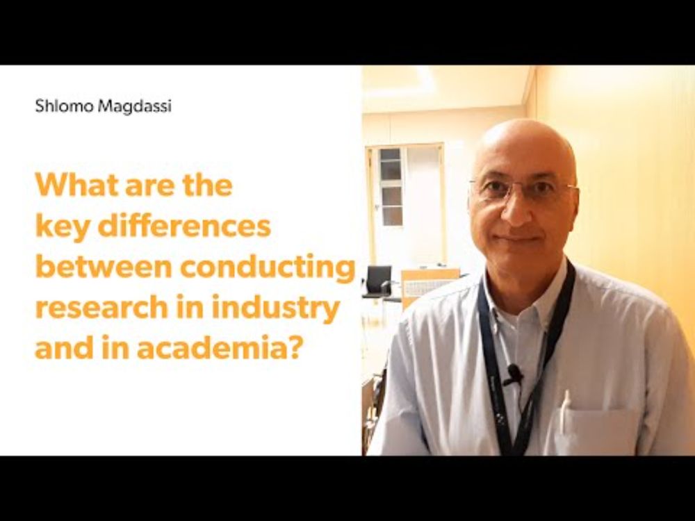 A Brief Conversation with Shlomo Magdassi | Differences between research in industry and academia