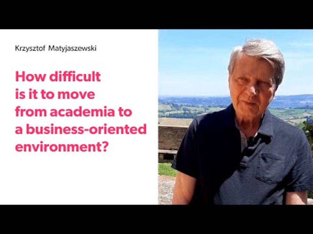 A Brief Conversation with Kris Matyjaszewski |  Transitioning from Academia to Business
