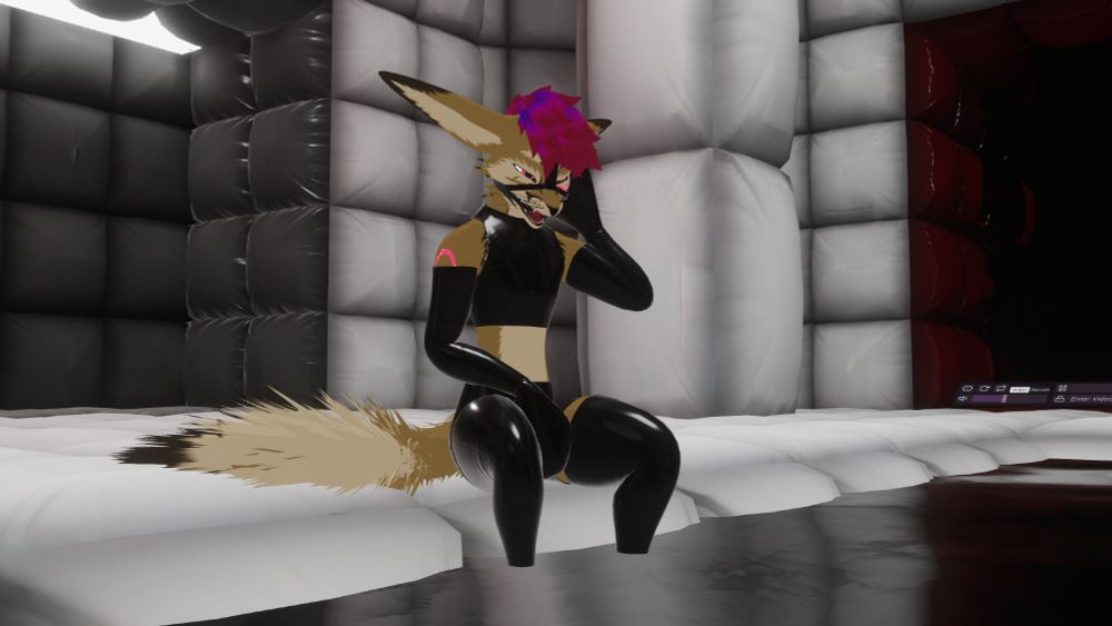 Navigating the rubbery halls was tricky, the thick padding on every surface made walking difficult, and seeing traps harder. Within minutes he was already locked in a ring gag, thick rubbery mitts and even more skintight latex. But if he escapes, he could choose what he wanted to wear for his actual stay here...