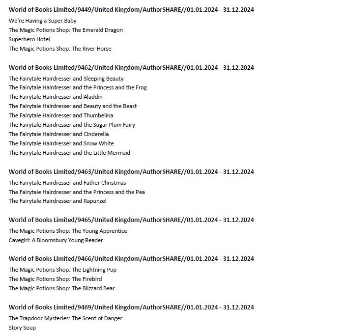 world of Books secondhand royalties