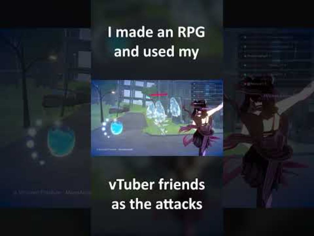 ⚔️ Made an RPG with my VTuber Friends #3dart #gamedev #rpg