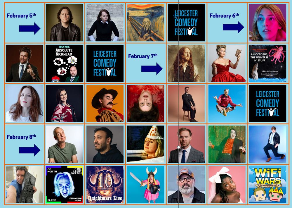 grid of faces, from Chloe Petts to WiFi Wars