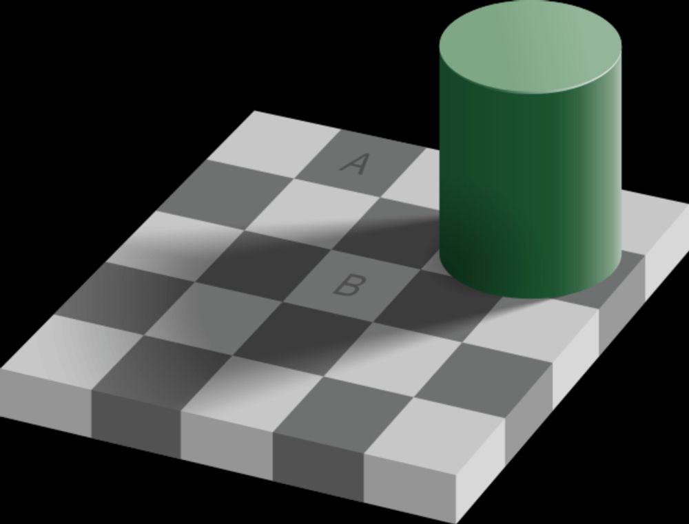 Checker shadow illusion - Wikipedia