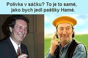 Bolek Polívka v saku.