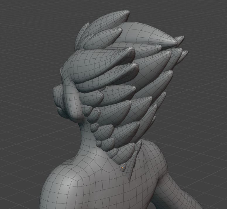 topology of Sigil's sona's hair/mane