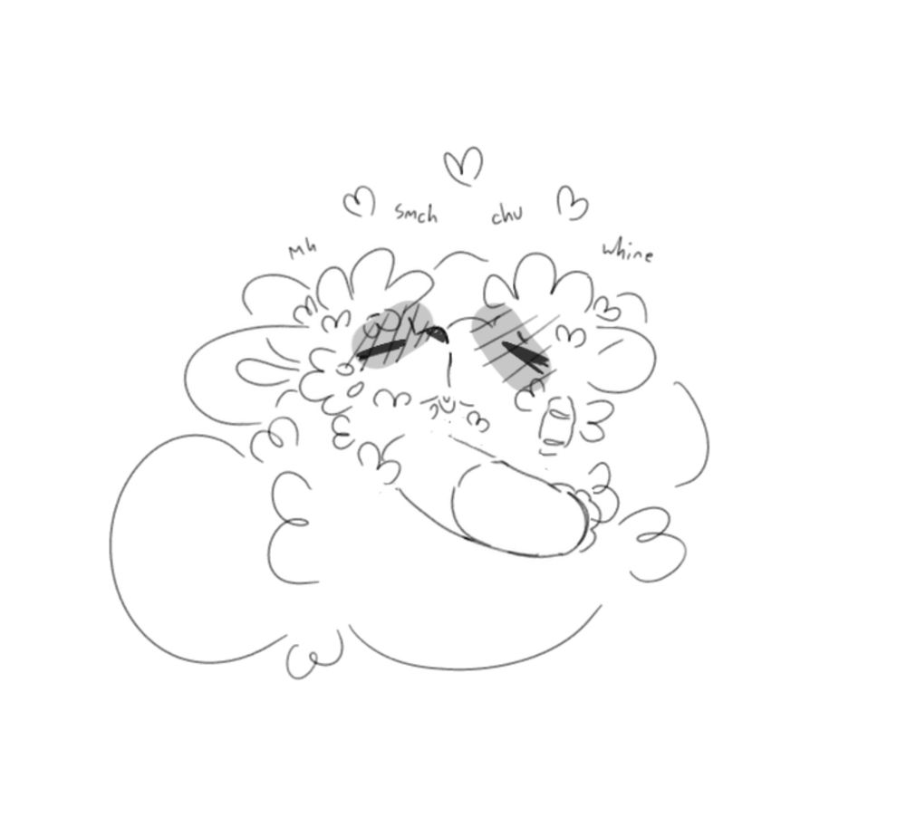 A fox and their tail maw making out SLOPPY