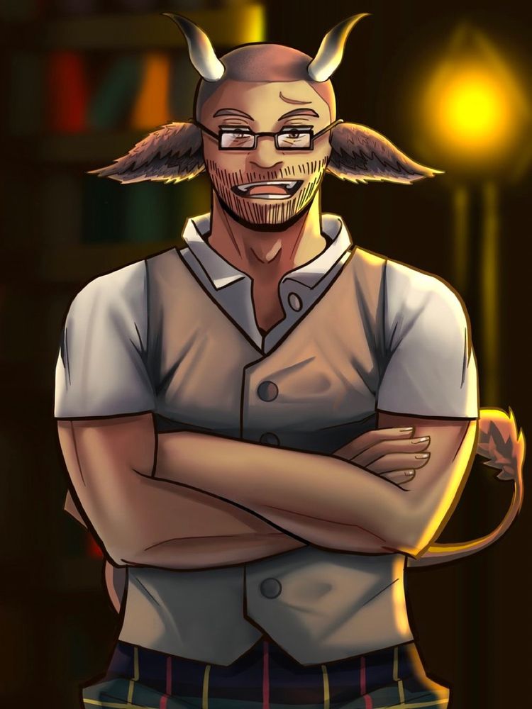 Sloreseeker , a Minotaur guarding a library