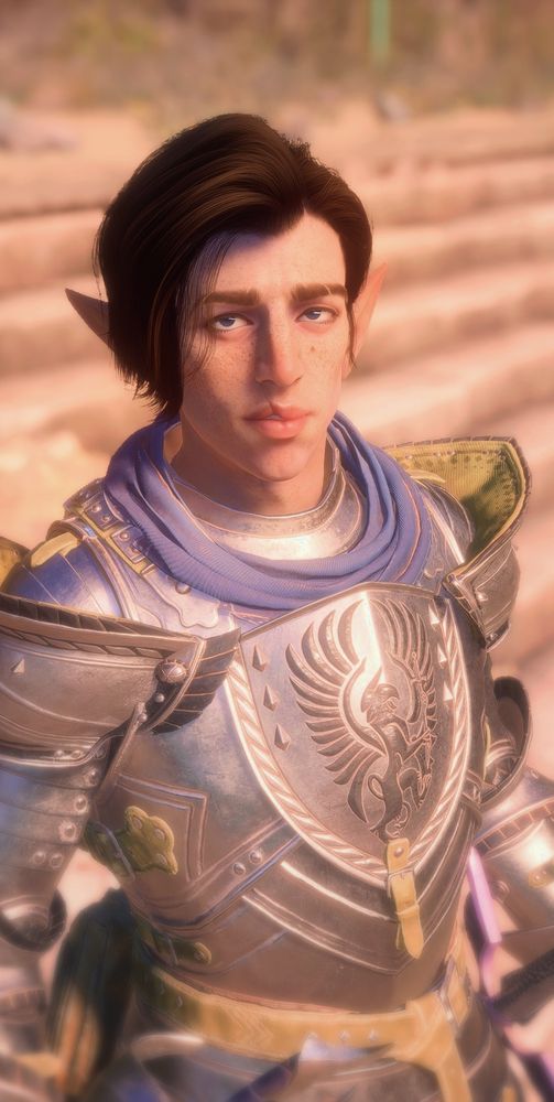 Warden Antoine in Frontline Plated Mail from Dragon Age the Veilguard