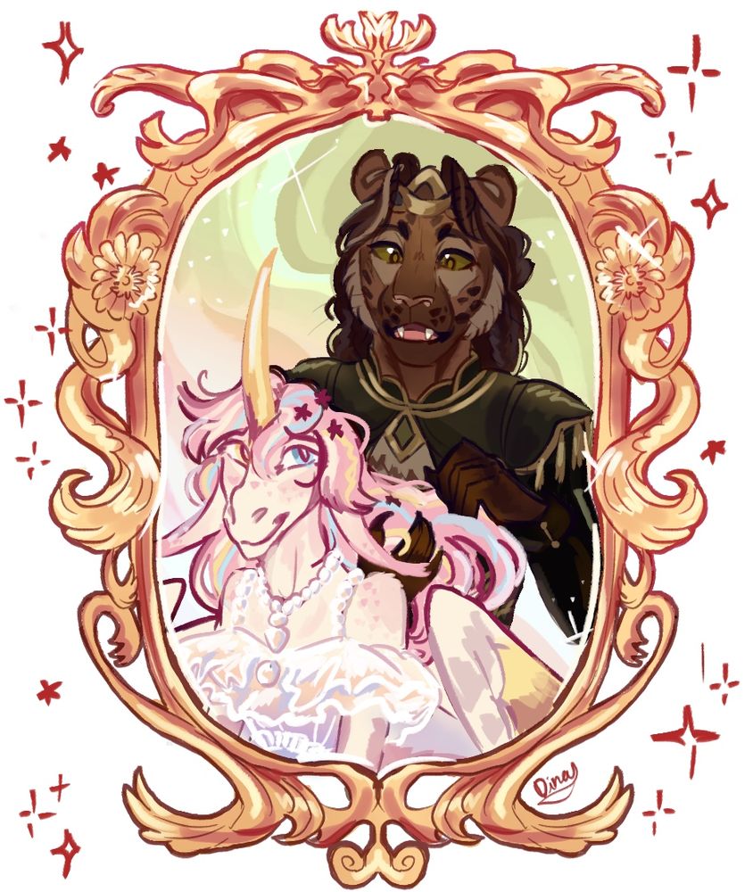 Ranzul braiding Sherbet’s hair. They are found family siblings <3333 
Both of them belong to Equiquinox and RyuuTsuma on Artfight respectively. 