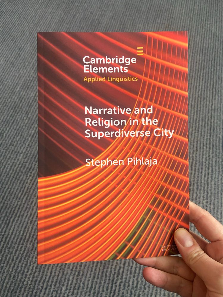 Book by Dr. Stephen Pihlaja “Narrative and Religion in the Superdiverse City”