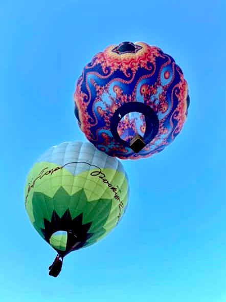 Fractal balloon Infinitude, launching together with friend Air Rockytop