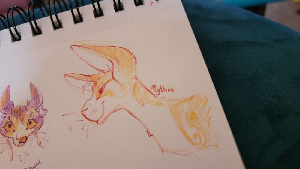 A profile shot of an orange cornish rex