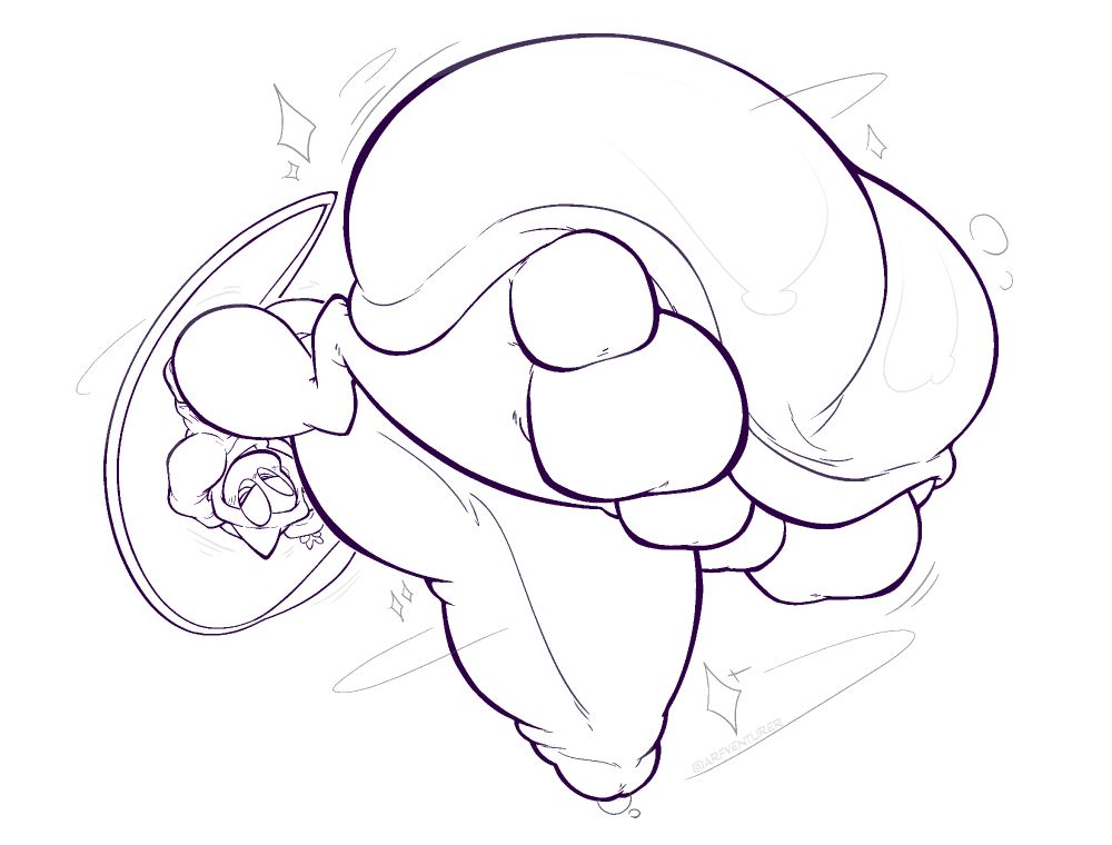 Hyper junk + paws Mew Fern floating upside down and showing off their psychic dexterity. Still expanding in those areas.