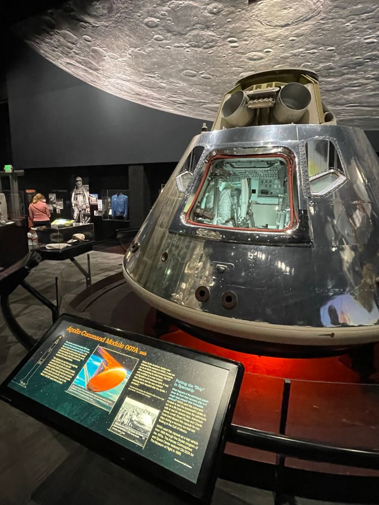 The Apollo Command Module at the Museum of Flight.