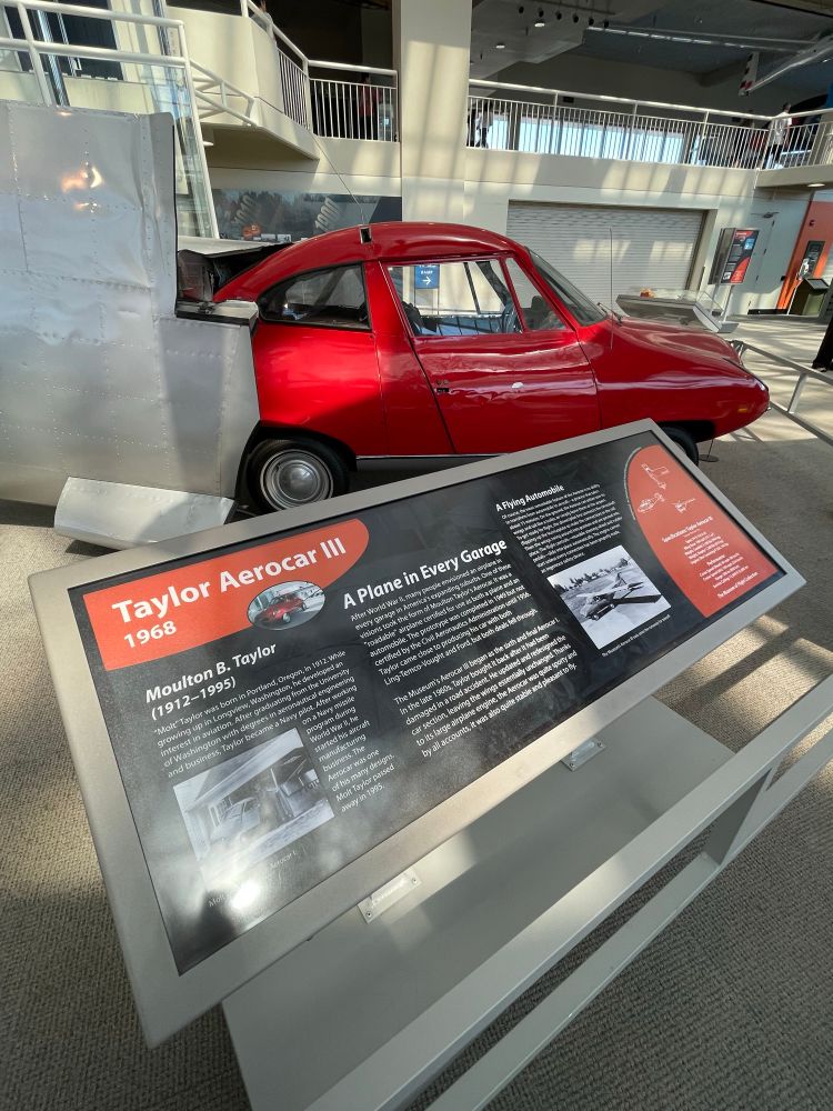 Another angle of The Taylor Aerocar III at the Museum of Flight.