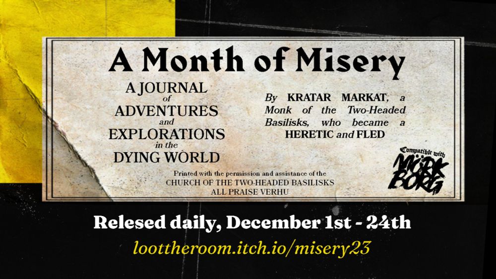 A Month of Misery by Chris Bissette