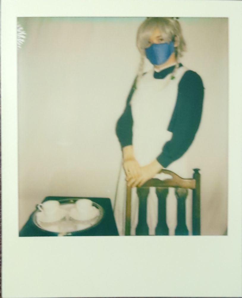 Polaroid picture of my Sakuya cosplay.
