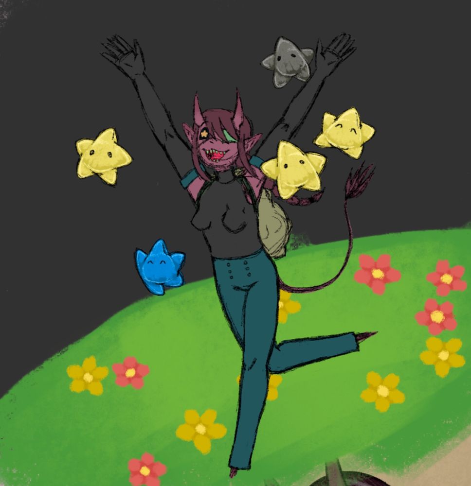 Jay with her luma friends