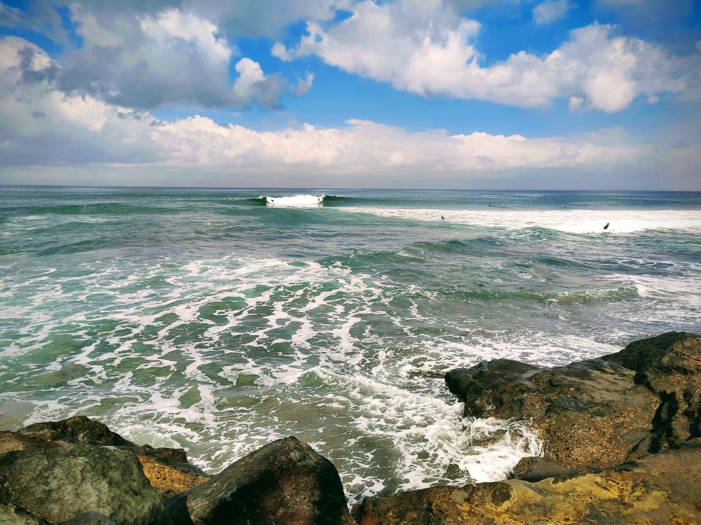Bali surfing seascape