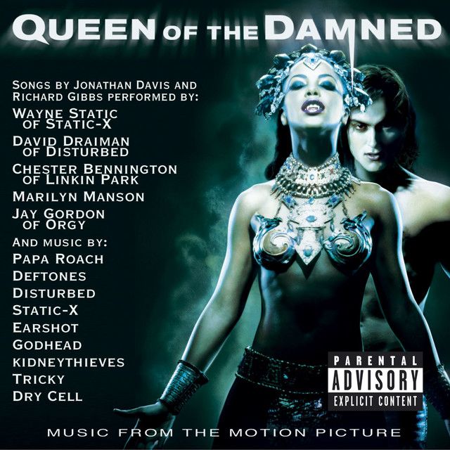 The cover for the soundtrack to the movie Queen of the Damned. 
