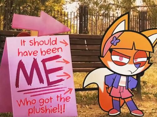 "It should have been ME who got the plushie!!!" -Incredibly true fox