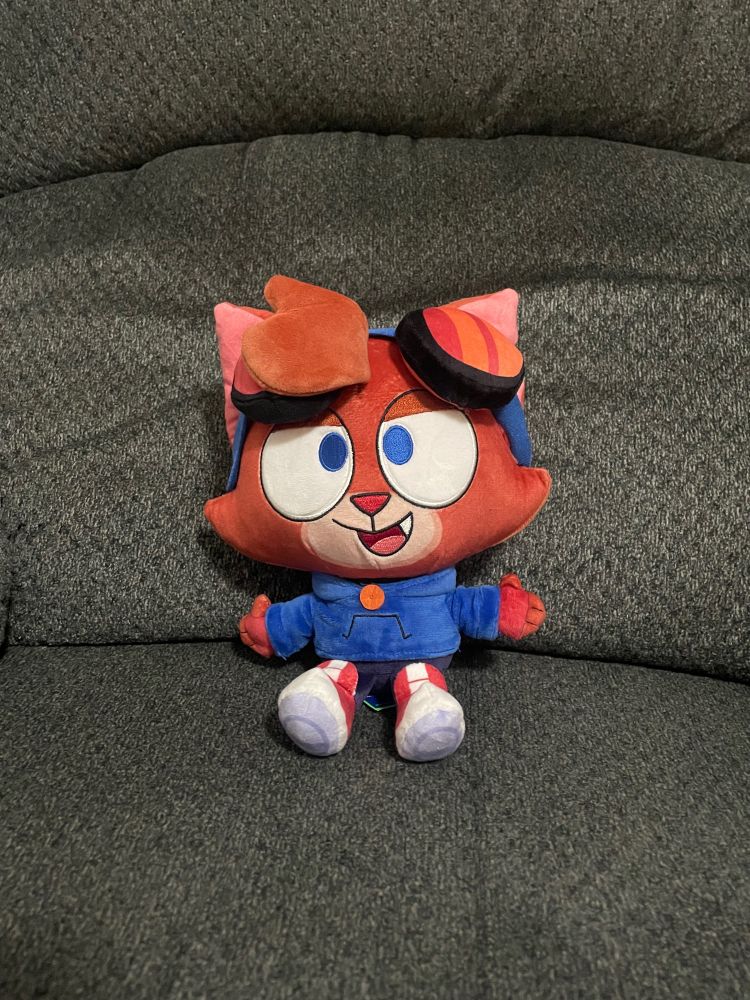 It’s Murphy! Er, the Makeship Murphy plush. Just… sitting on my chair.