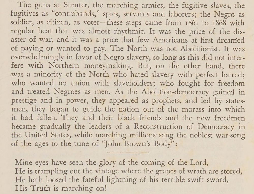 The same excerpt as published in the original 1935 edition of Black Reconstruction, properly formatted and punctuated
