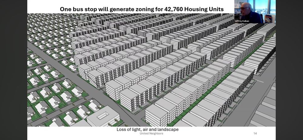 A later version of the visualization which slowly shows a few apartment buildings getting added then suddenly all at once it’s full of identical apartment buildings. Unironically based. 
