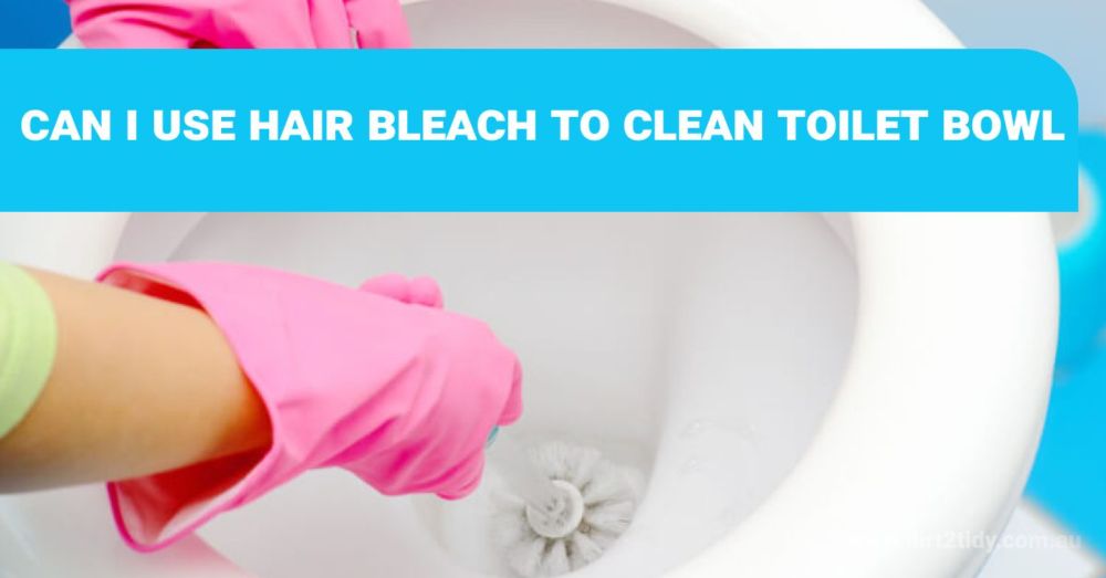 Can I use hair bleach to clean toilet bowl? - Dirt2Tidy