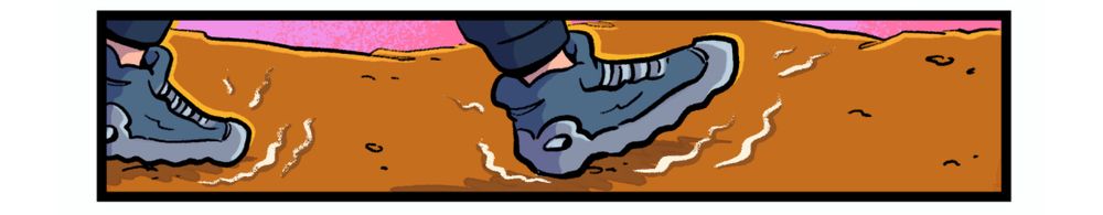 Ground rumbling beneath some shoes 