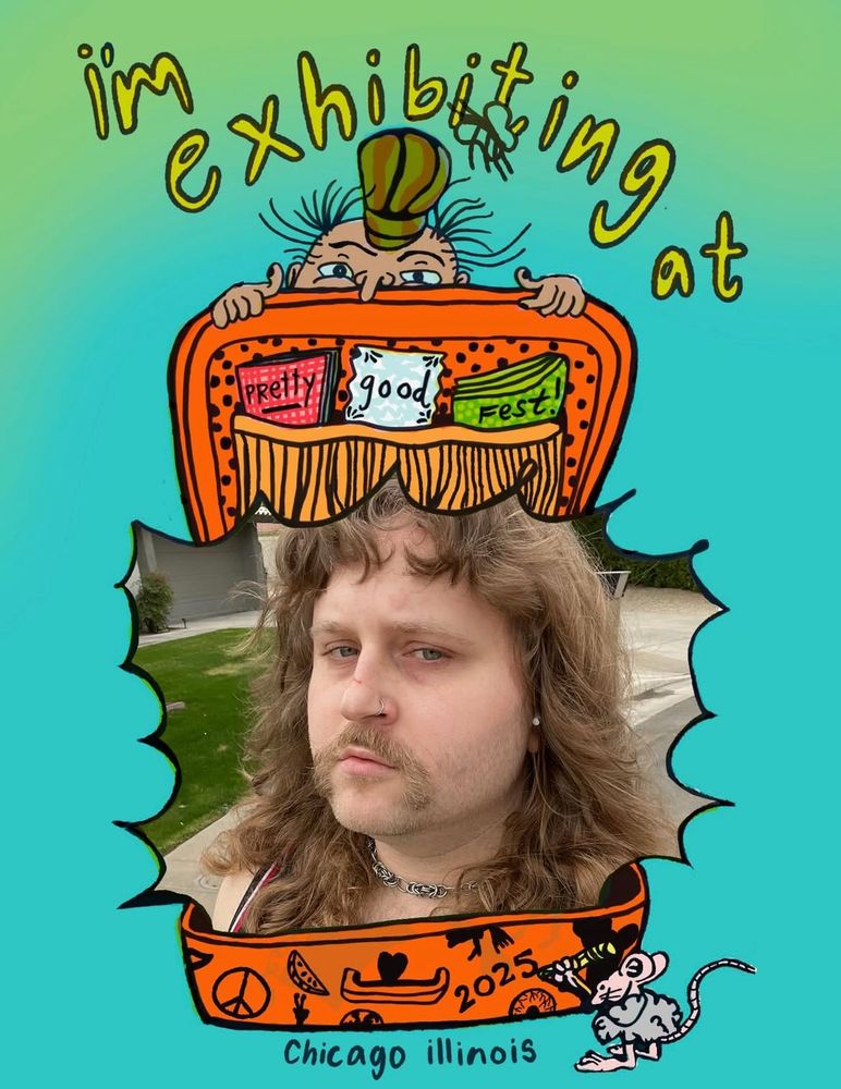 A flyer for pretty good fest but my face is on it