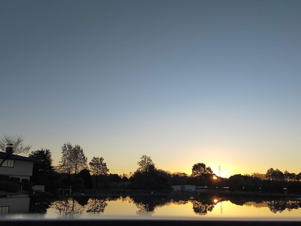 2024/01/01　am07:12　名古屋市守山区緑が丘カンツリークラブ前より