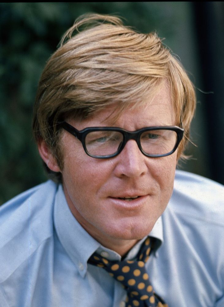 Alan Bennett, in the 1970s, looking like a US news hound.
