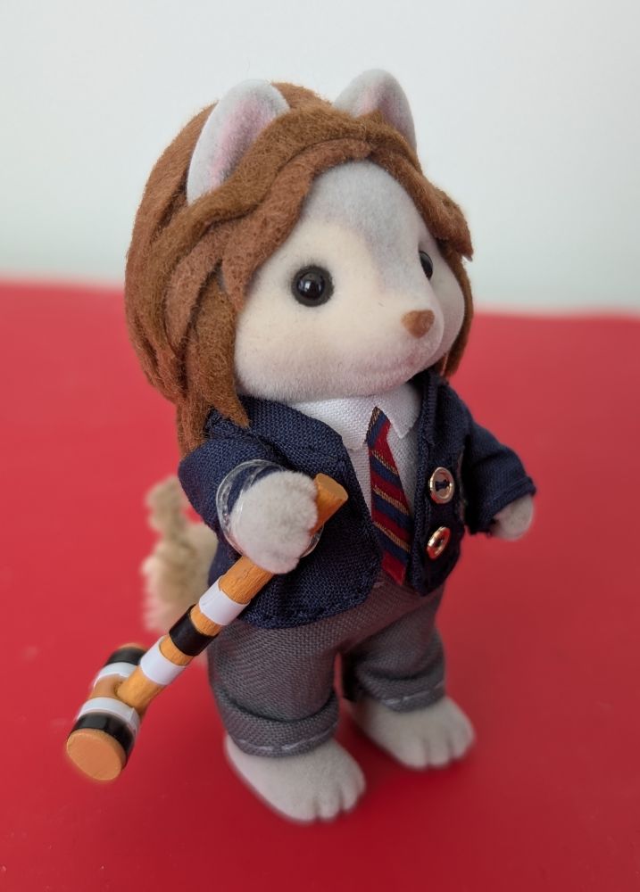 husky calico critter customized as my chemical romance's guitarist Ray Toro