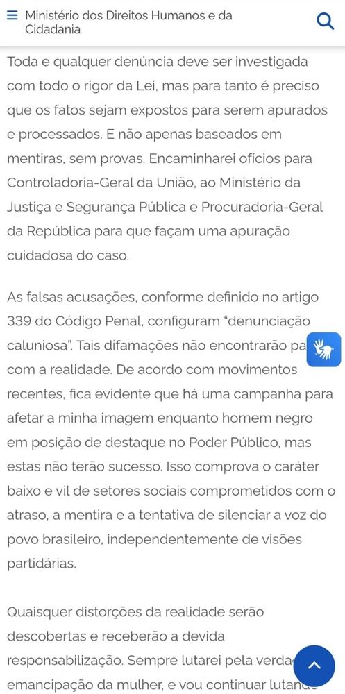 Nota de Silvio de Almeida.