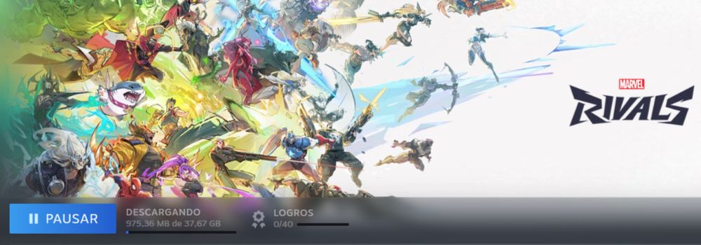 Emmy is downloading Marvel Rivals.