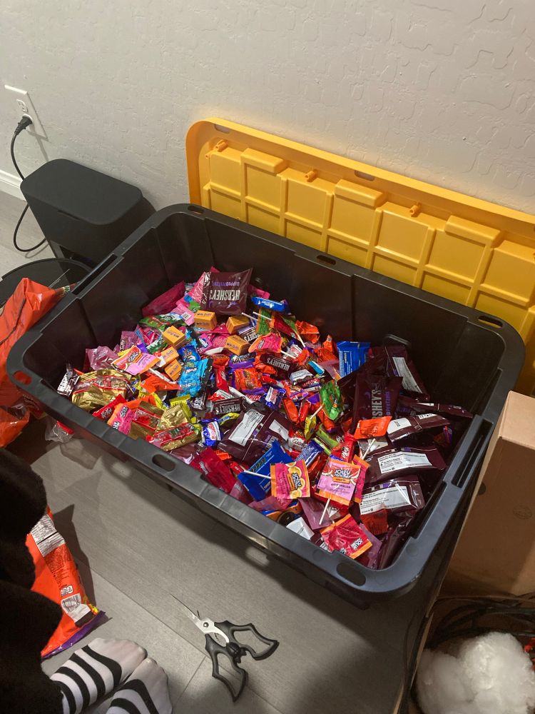 An obscene amount of candy