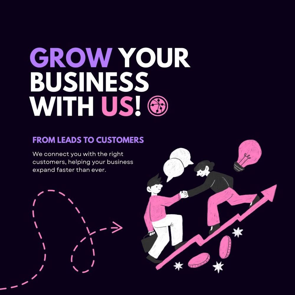 Grow your business with us flyer
