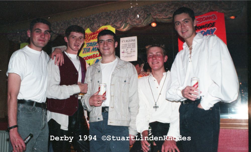 Derby 1994 ©StuartLindenRhodes as @LindenArchives Photographs may not be used without prior consent. Books, Prints from www.pariahpress.com #gay #lgbtq #queer #pride #europride #photography #gaybooks #queerart #gayhistory @bsky.art #contemporaryart @pariahpress @canalstreetmedia   